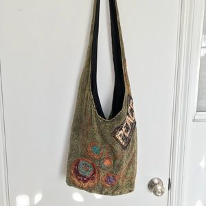 The Collection Royal Crossbody Hobo bag All cotton
